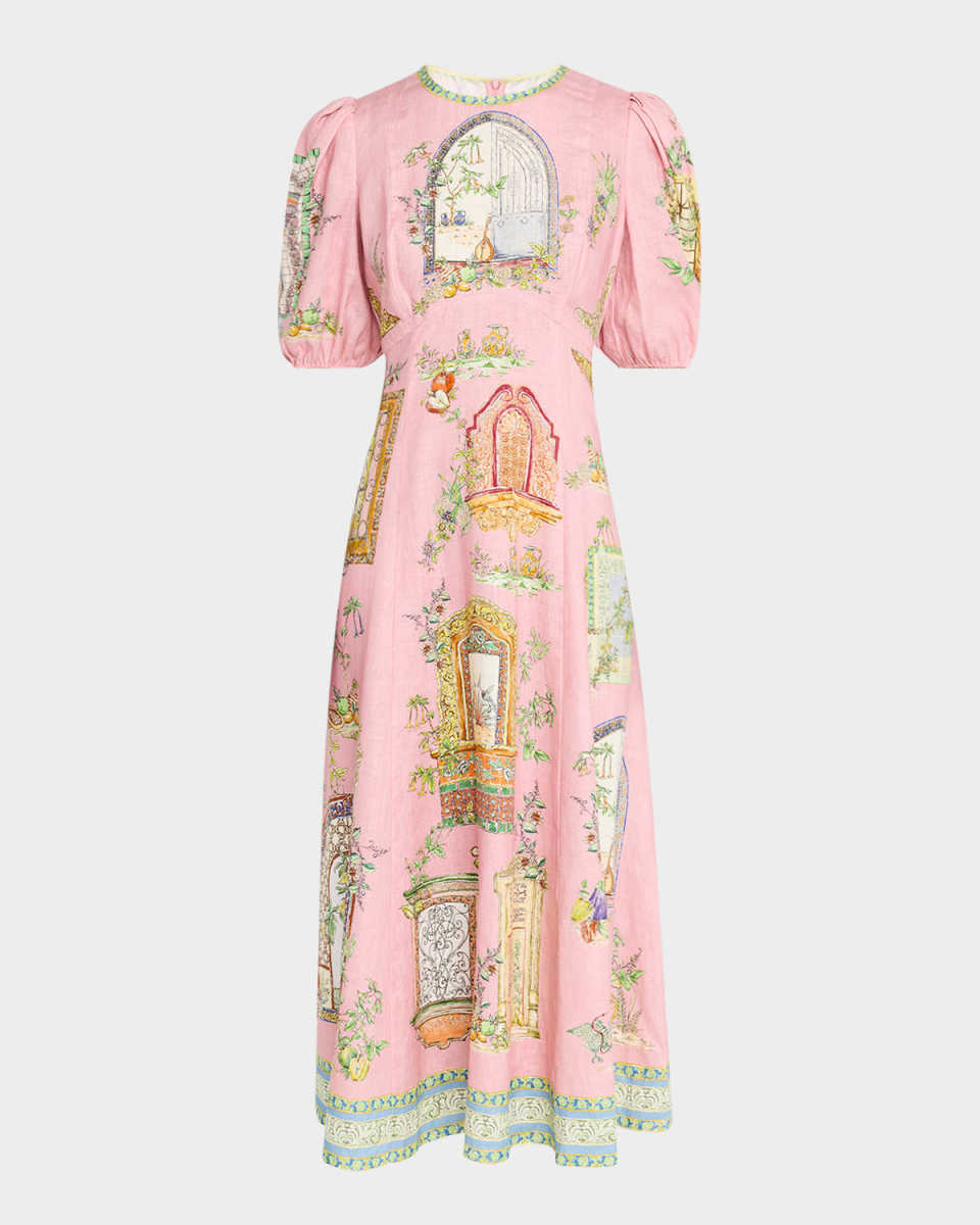 Monte Linen Midi Dress